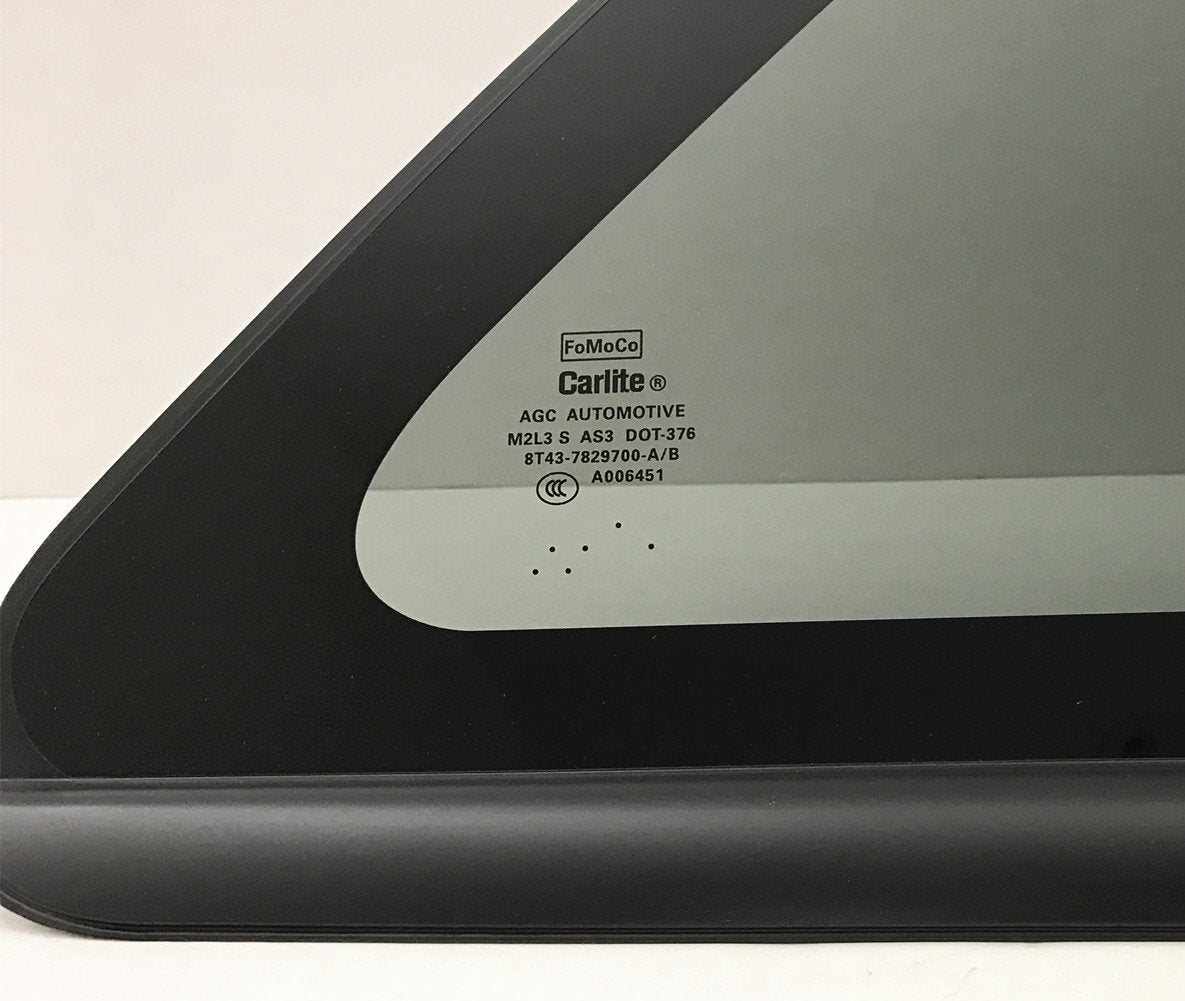 OE Black Frame Passenger Right Side Quarter Window Quarter Glass Compatible with Ford Edge 2007-2014 Models