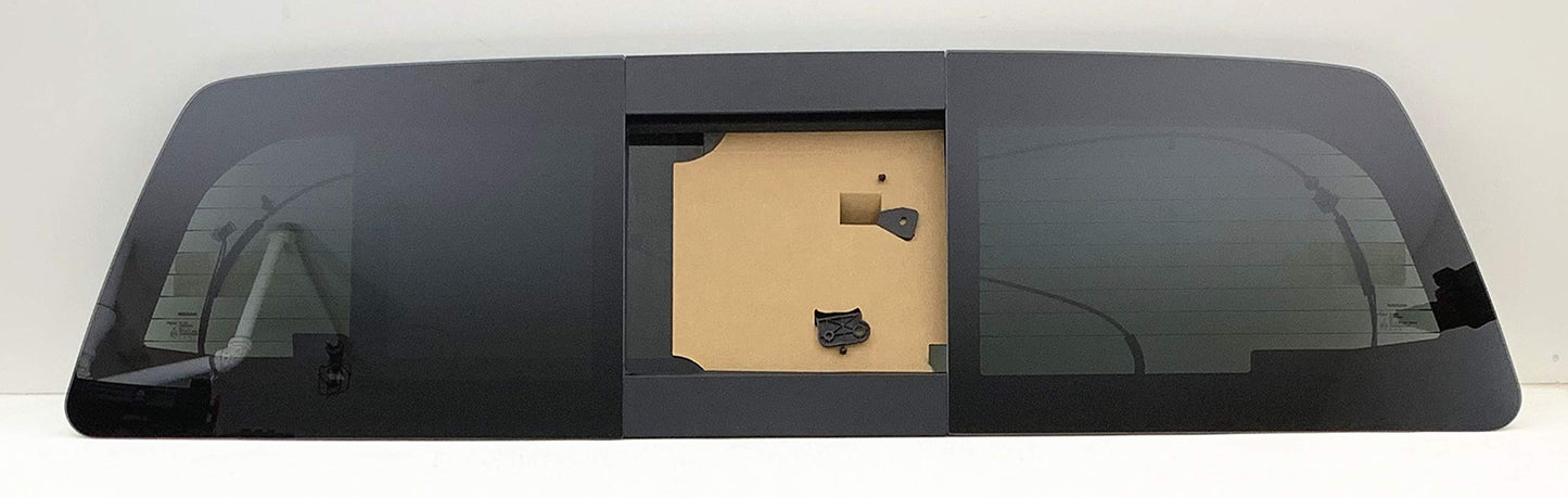 OE Power Heated Back Slider Back Window Glass Compatible with Nissan Titan / Titan XD 4 Door Crew/Extended Cab 2016-2025 Models