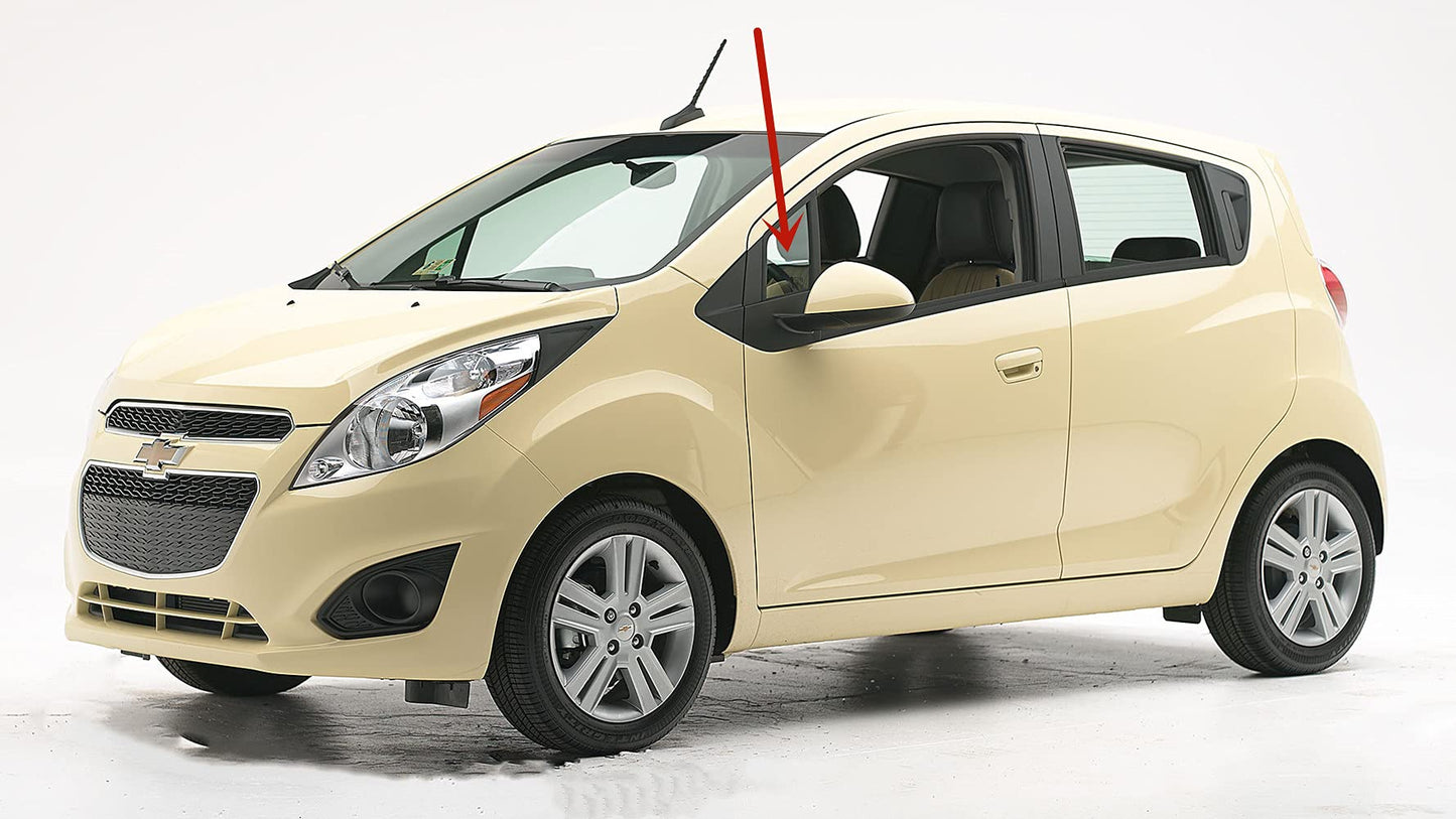 Driver Left Side Front Vent Window Vent Glass Compatible with Chevrolet 2013-2015 Spark