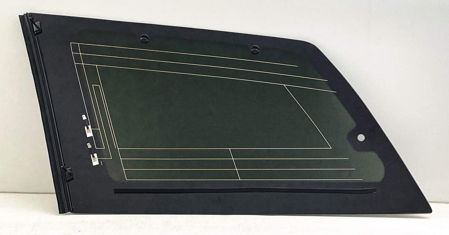 Movable with Antenna Style & Sunshade Hooks Passenger Right Side Quarter Window Quarter Glass Compatible with Toyota Sienna 2004-2010 Models