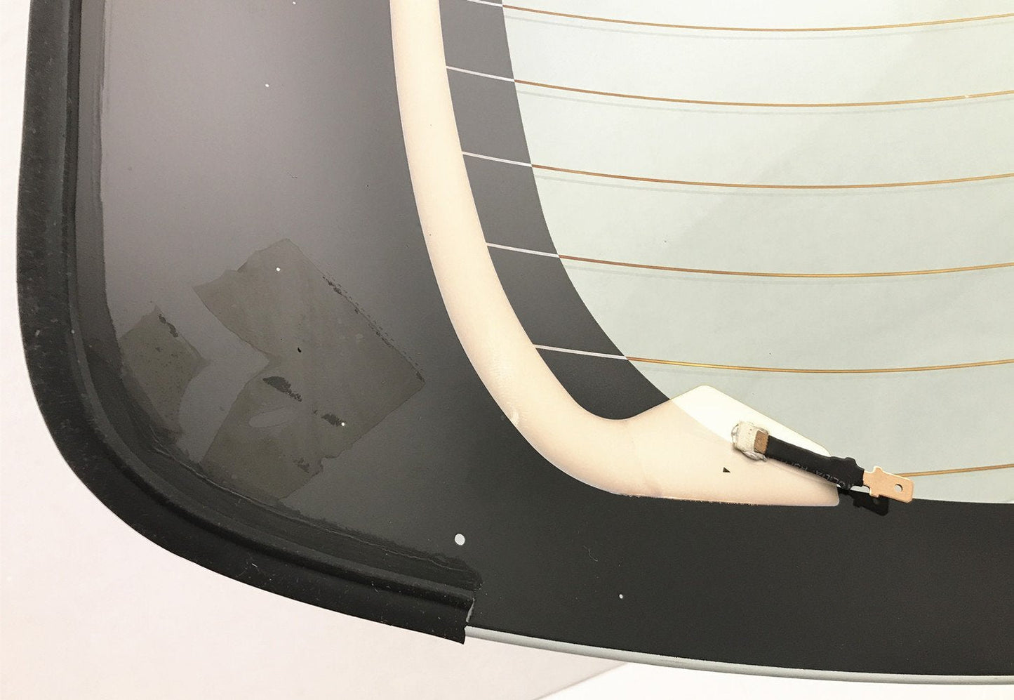 Heated Back Window Back Glass w/o Wiper Hole Style Compatible with Toyota Yaris Hatchback 2012-2019 Models