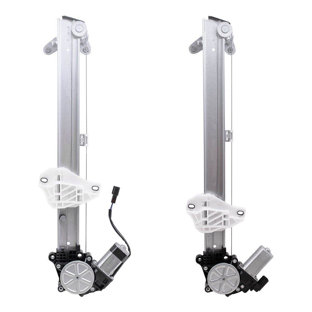 Front and Rear Passenger Side Power Window Regulators with Motor-6 Pin Connector Compatible with 2017-2020 CR-V & 2020 CR-V Hybrid