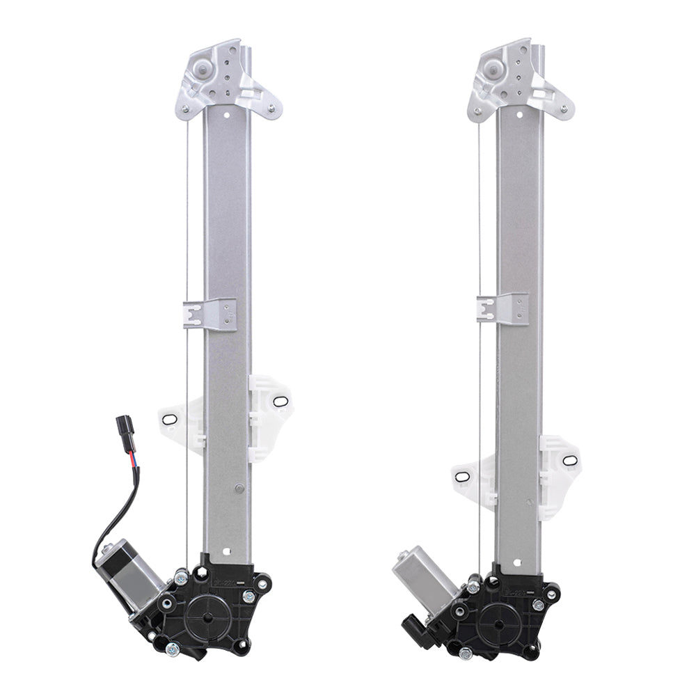 Front and Rear Passenger Side Power Window Regulators with Motor-6 Pin Connector Compatible with 2017-2020 CR-V & 2020 CR-V Hybrid