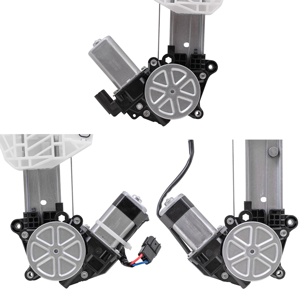 Driver and Passenger Side Front and Rear Power Window Regulators with Motor 4 Piece Set Compatible with 2017-2020 CR-V LX & 2020 CR-V Hybrid LX