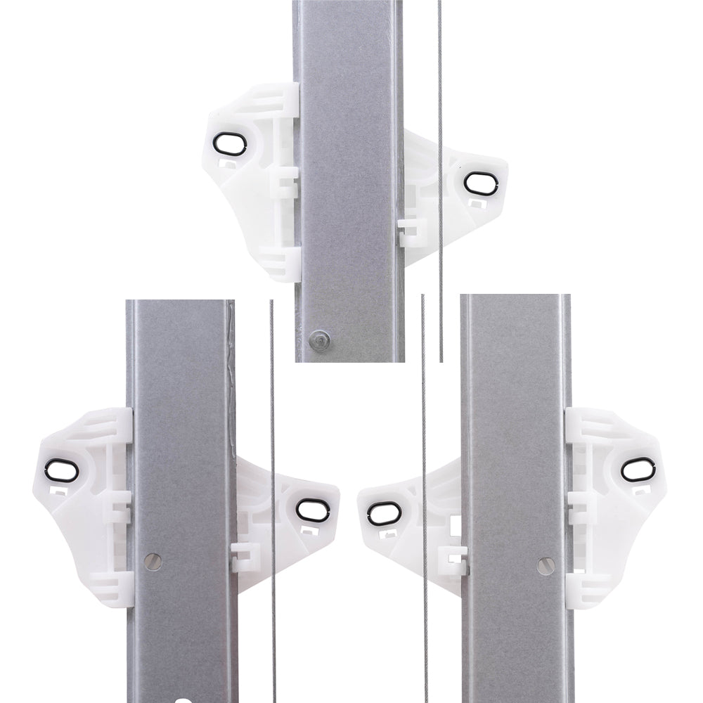 Driver and Passenger Side Front and Rear Power Window Regulators with Motor 4 Piece Set Compatible with 2017-2020 CR-V LX & 2020 CR-V Hybrid LX