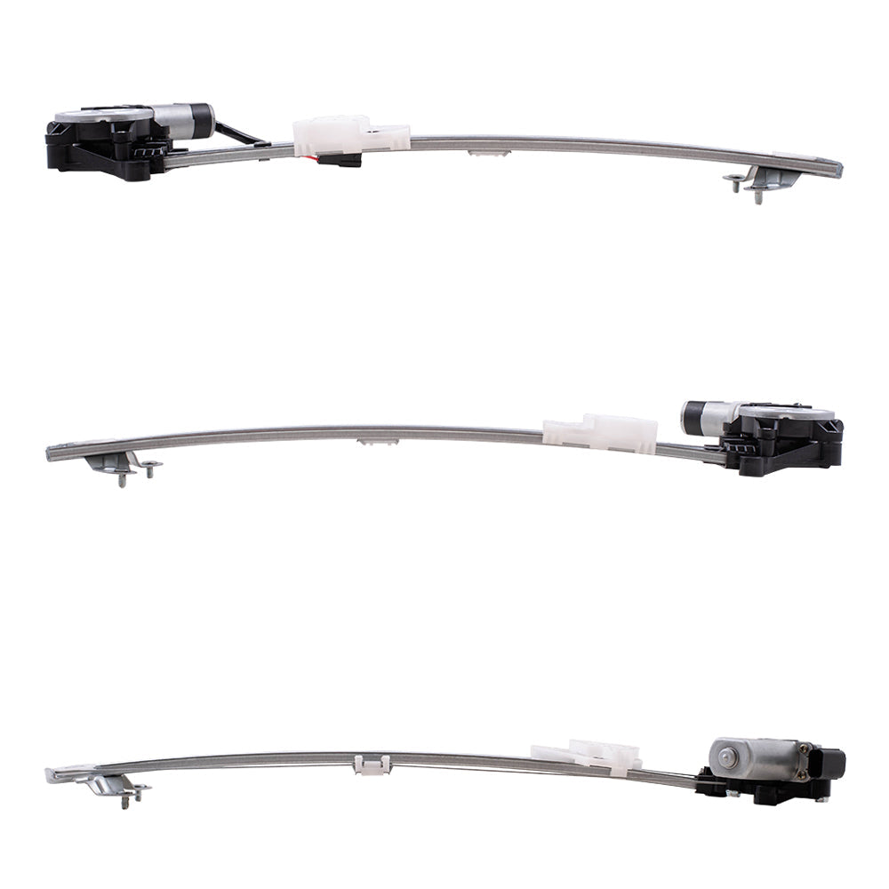 Driver and Passenger Side Front and Rear Power Window Regulators with Motor 4 Piece Set Compatible with 2017-2020 CR-V LX & 2020 CR-V Hybrid LX