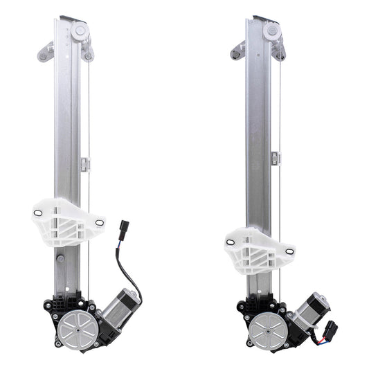 Front and Rear Passenger Side Power Window Regulators with Motor-2 Pin Connector Compatible with 2017-2020 CR-V LX & 2020 CR-V Hybrid LX