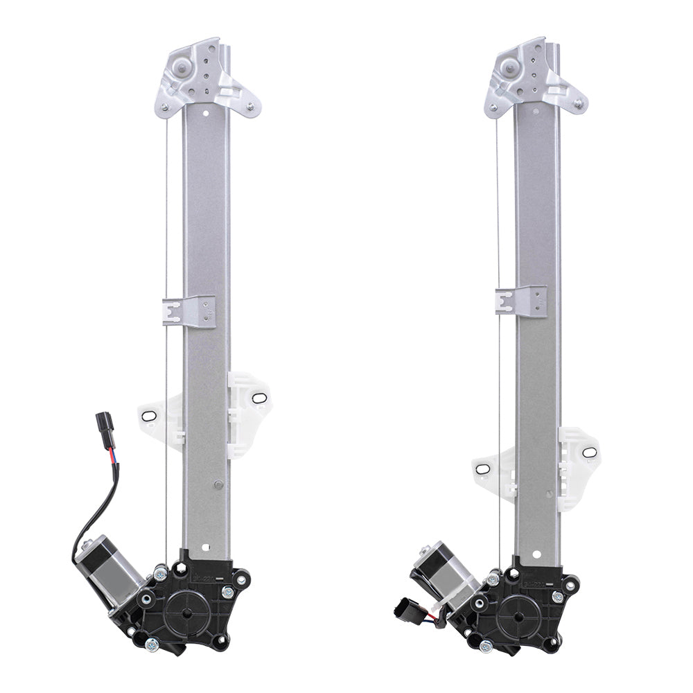 Front and Rear Passenger Side Power Window Regulators with Motor-2 Pin Connector Compatible with 2017-2020 CR-V LX & 2020 CR-V Hybrid LX