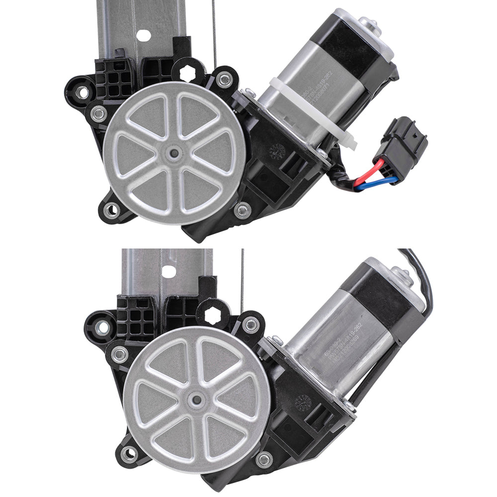 Front and Rear Passenger Side Power Window Regulators with Motor-2 Pin Connector Compatible with 2017-2020 CR-V LX & 2020 CR-V Hybrid LX