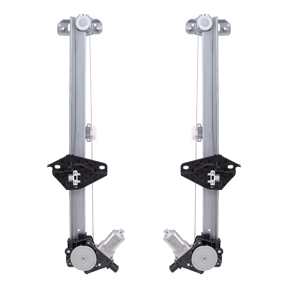 Fits Honda CR-V 06-11 Set of Front Power Window Lift Regulators w/Motors