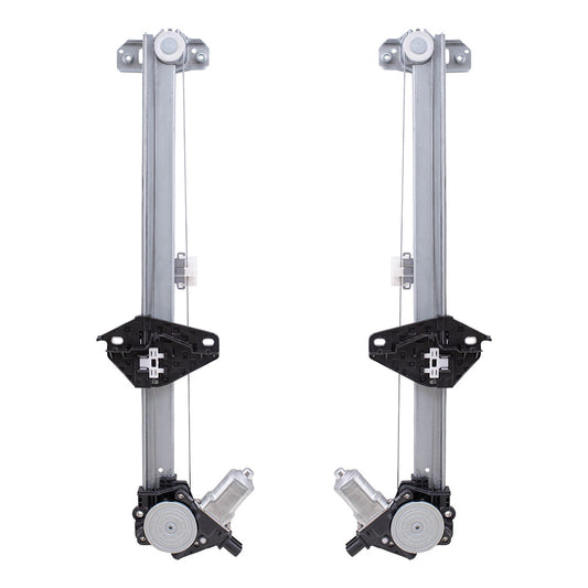 Fits Honda CR-V 06-11 Set of Front Power Window Lift Regulators w/Motors