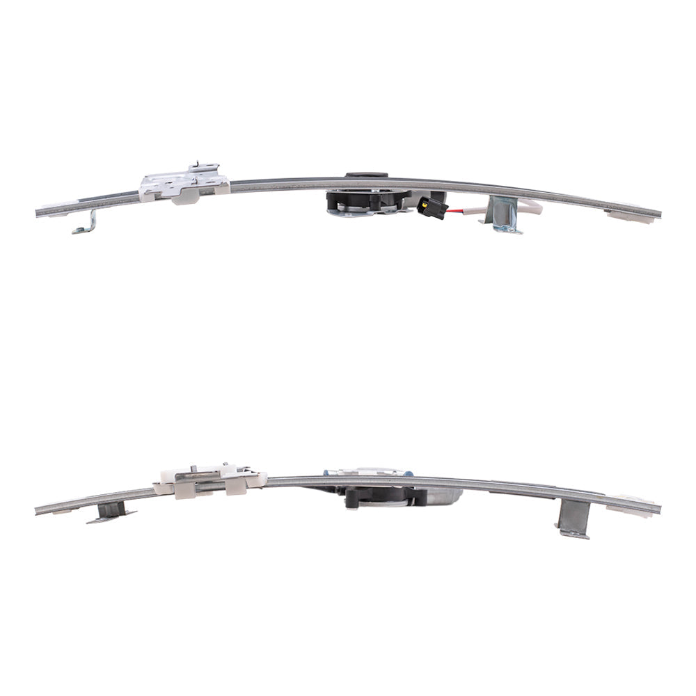 Driver and Passenger Side Front and Rear Power Window Regulators with Motor 4 Piece Set Compatible with 1998-2002 Honda Passport & 1998-2004 Honda Rodeo