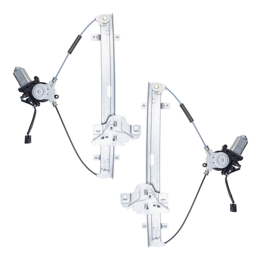 Driver and Passenger Front Power Window Lift Regulators & Motors Assemblies Compatible with 98-02 Pickup 8972544530 8972544520