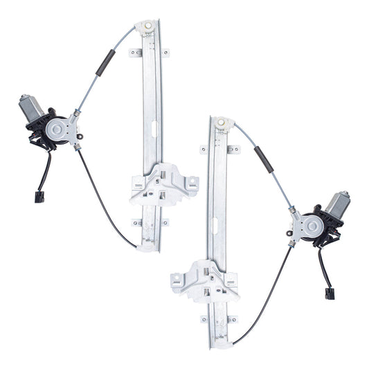 Driver and Passenger Front Power Window Lift Regulators & Motors Assemblies Compatible with 98-02 Pickup 8972544530 8972544520