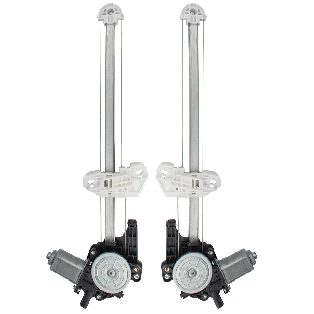 Pair Set Rear Power Window Regulators with Motors Assemblies Compatible with 12-16 CR-V 72750T0AA01 72710T0AA01 751-759 751-760 HO1550121 HO1551121