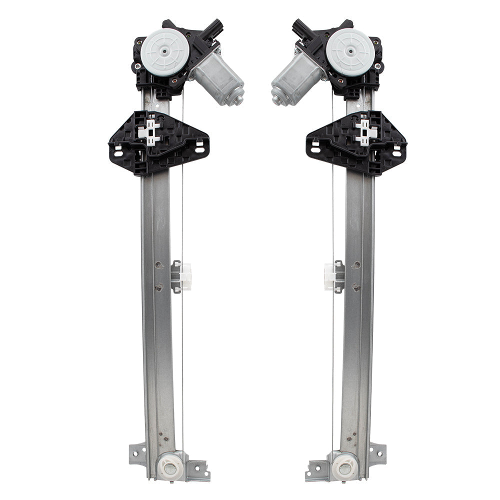 Pair Power Window Regulators with Motors Compatible with 2007-2012 RDX Front Driver and Passenger Set 72250STKA02 72210STKA02