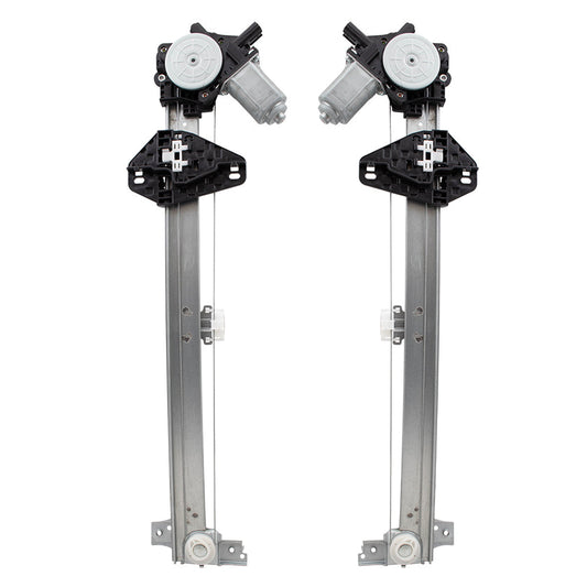 Pair Power Window Regulators with Motors Compatible with 2007-2012 RDX Front Driver and Passenger Set 72250STKA02 72210STKA02