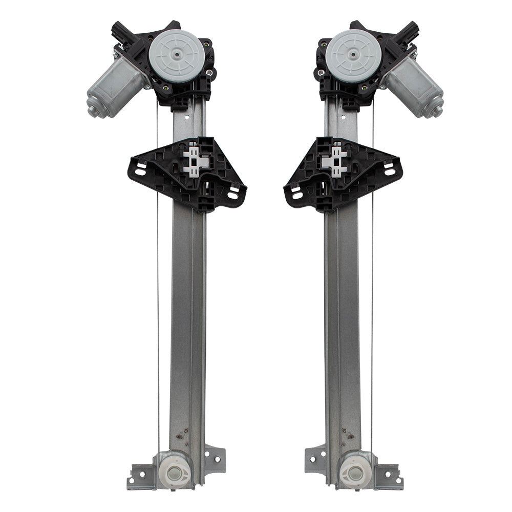 Pair Power Window Regulators with Motors Compatible with 2007-2012 RDX Driver and Passenger Set Rear Assemblies 72750STKA02 72710STKA02