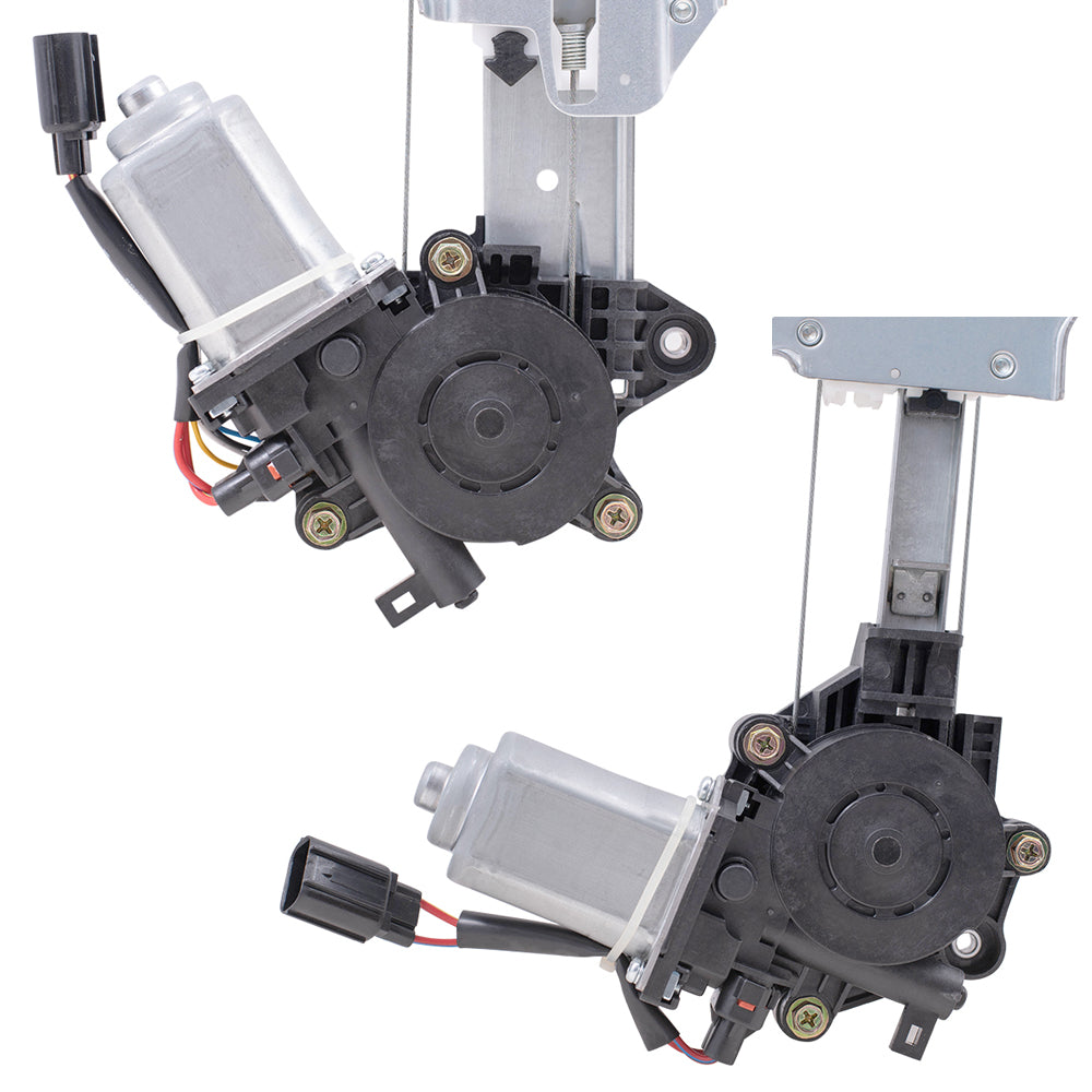 Front & Rear Driver And Passenger Side Power Window Regulator with Motor 4 Piece Set Compatible With 2016-2021 Honda Civic Sedan North America Built 2019-2022 Honda Insight