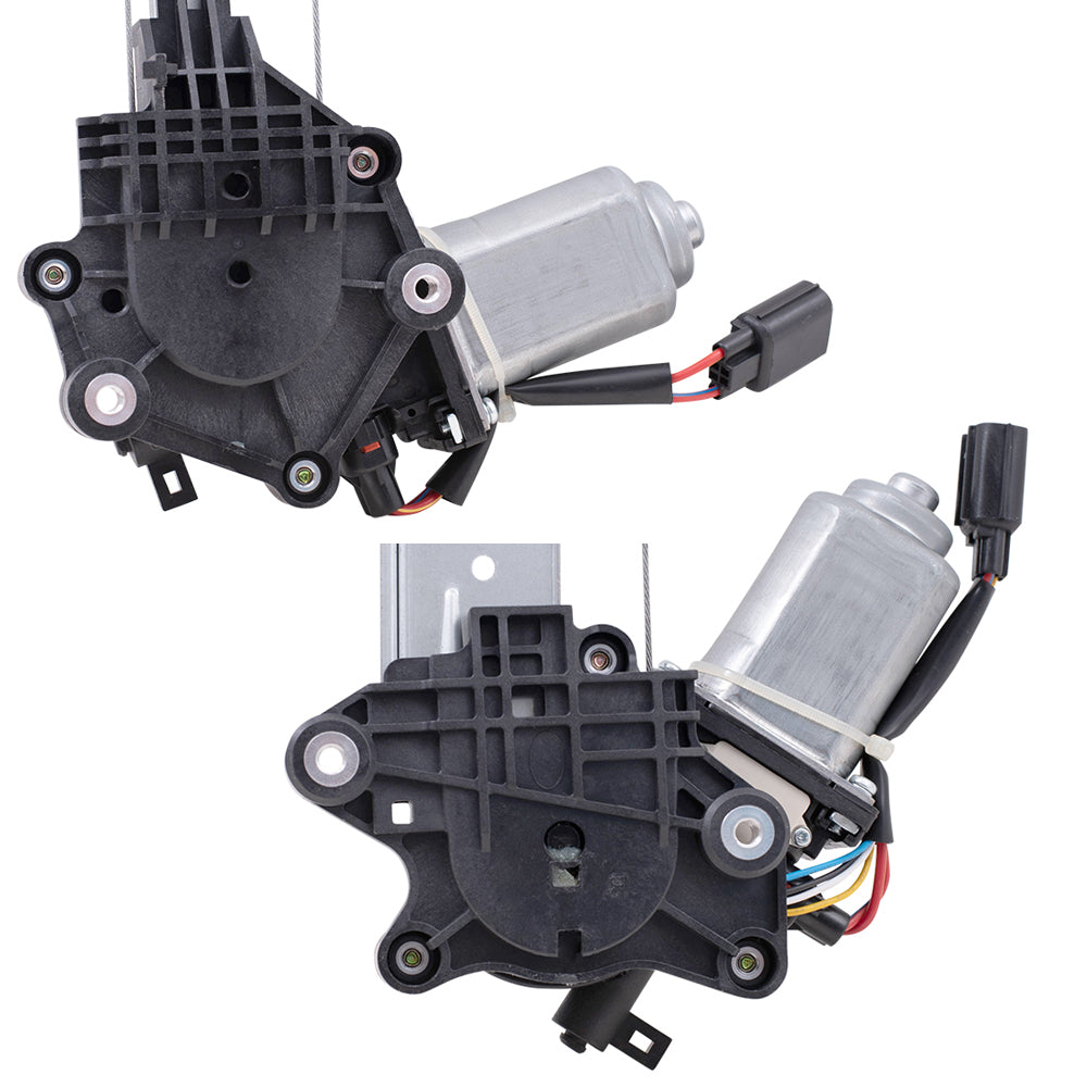 Front & Rear Driver And Passenger Side Power Window Regulator with Motor 4 Piece Set Compatible With 2016-2021 Honda Civic Sedan North America Built 2019-2022 Honda Insight