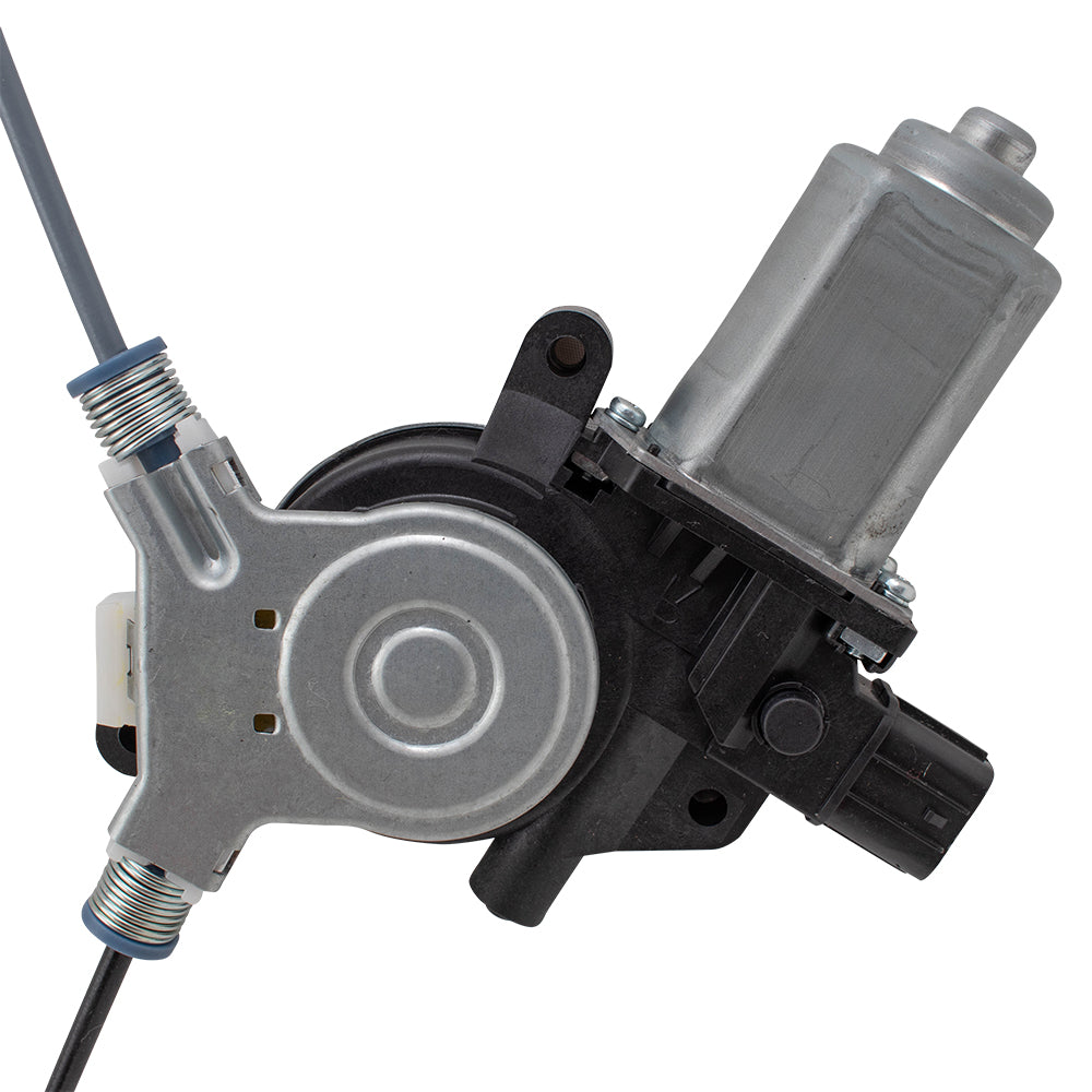 Pair Power Window Regulators with Motors Compatible with 2004-2008 TSX Driver and Passenger Set Rear 2 Pin Plug Connector Assemblies 72750SEA003 72710SEA003