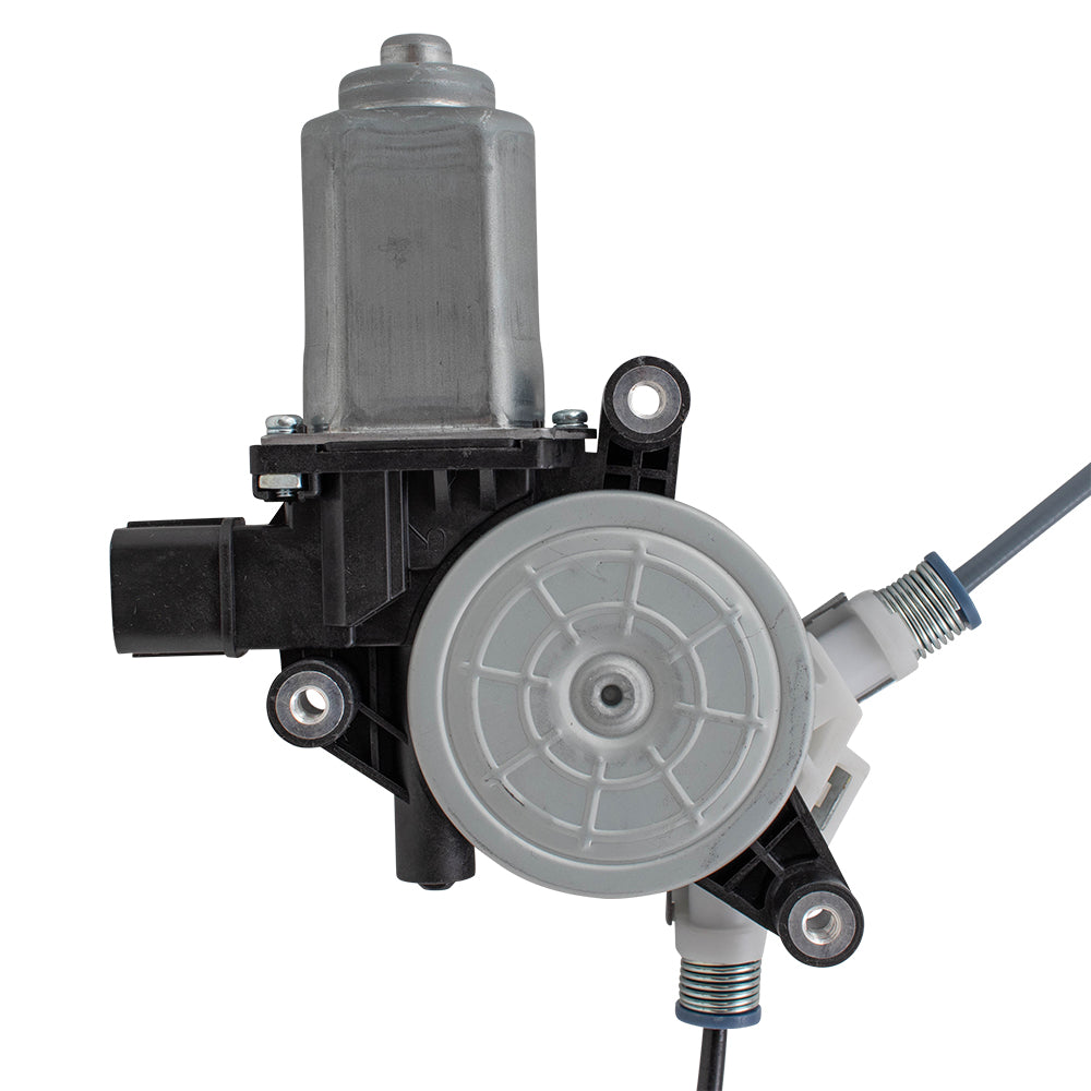 Pair Power Window Regulators with Motors Compatible with 2004-2008 TSX Driver and Passenger Set Rear 2 Pin Plug Connector Assemblies 72750SEA003 72710SEA003