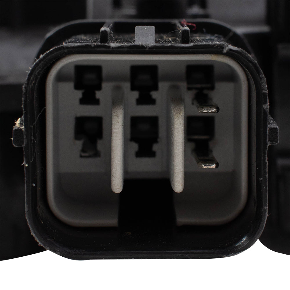 Pair Power Window Regulators with Motors Compatible with 2004-2008 TSX Driver and Passenger Set Rear 2 Pin Plug Connector Assemblies 72750SEA003 72710SEA003