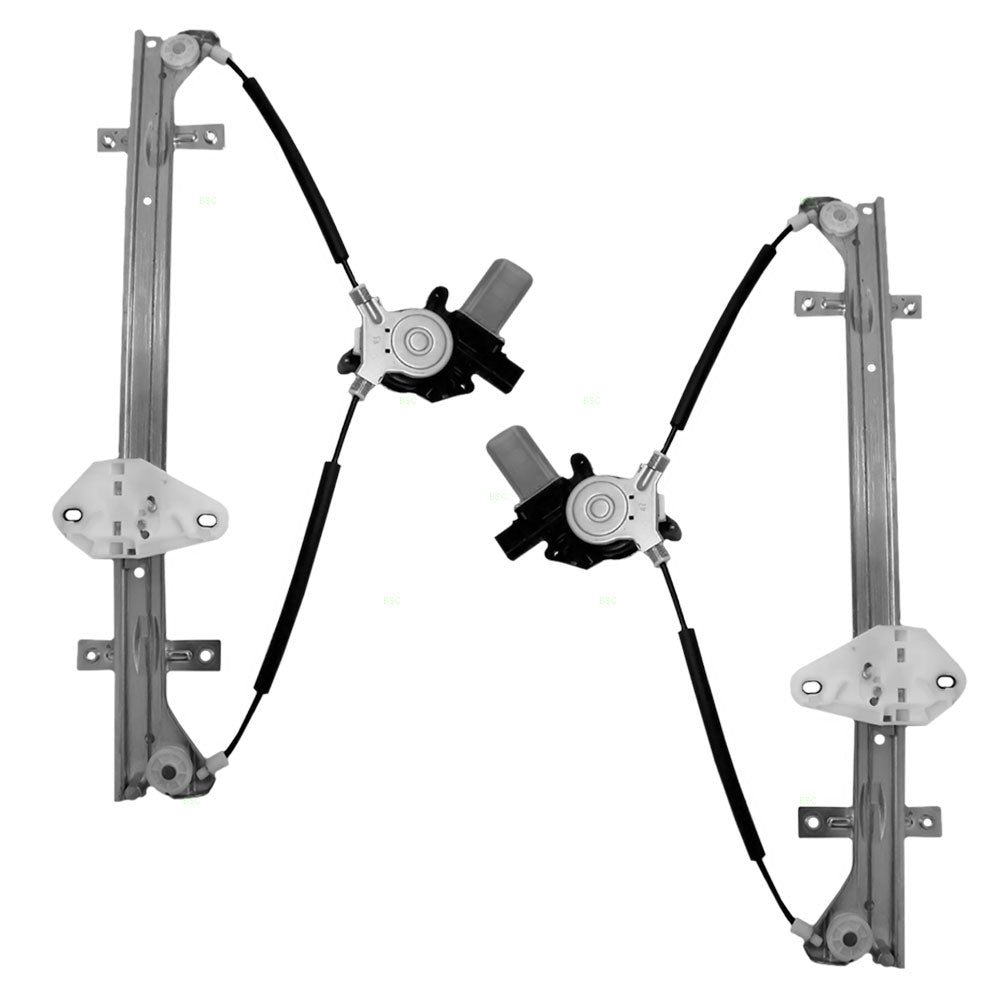 Driver and Passenger Front Power Window Lift Regulators & Motors Assemblies Compatible with 05-10 Van 72250SHJA02 72210SHJA02