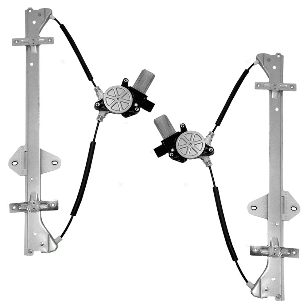 Driver and Passenger Front Power Window Lift Regulators & Motors Assemblies Compatible with 05-10 Van 72250SHJA02 72210SHJA02