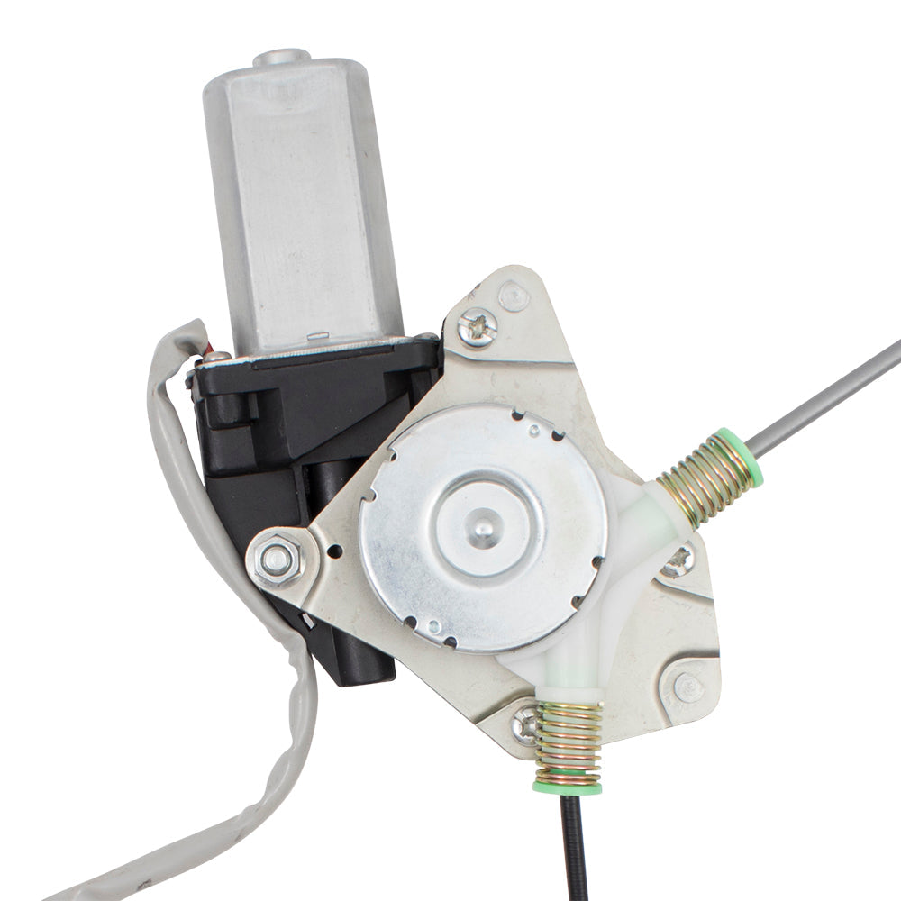 Drivers Front Power Window Lift Regulator with Motor Assembly & 4 Pin Connector Compatible with 01-05 Civic 72250S5DA05
