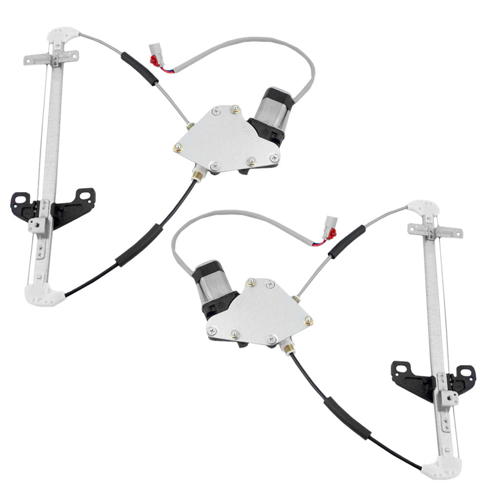 Driver and Passenger Rear Power Window Lift Regulators & Motors Assemblies Compatible with 01-05 USA 72750S5DA05 72710S5DA05