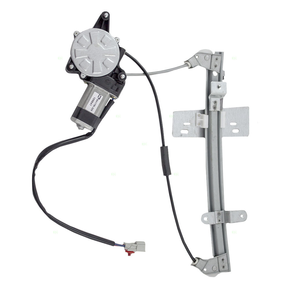Drivers Rear Power Window Lift Regulator with Motor Assembly Compatible with 92-95 Civic Sedan 72710-SR4-J01