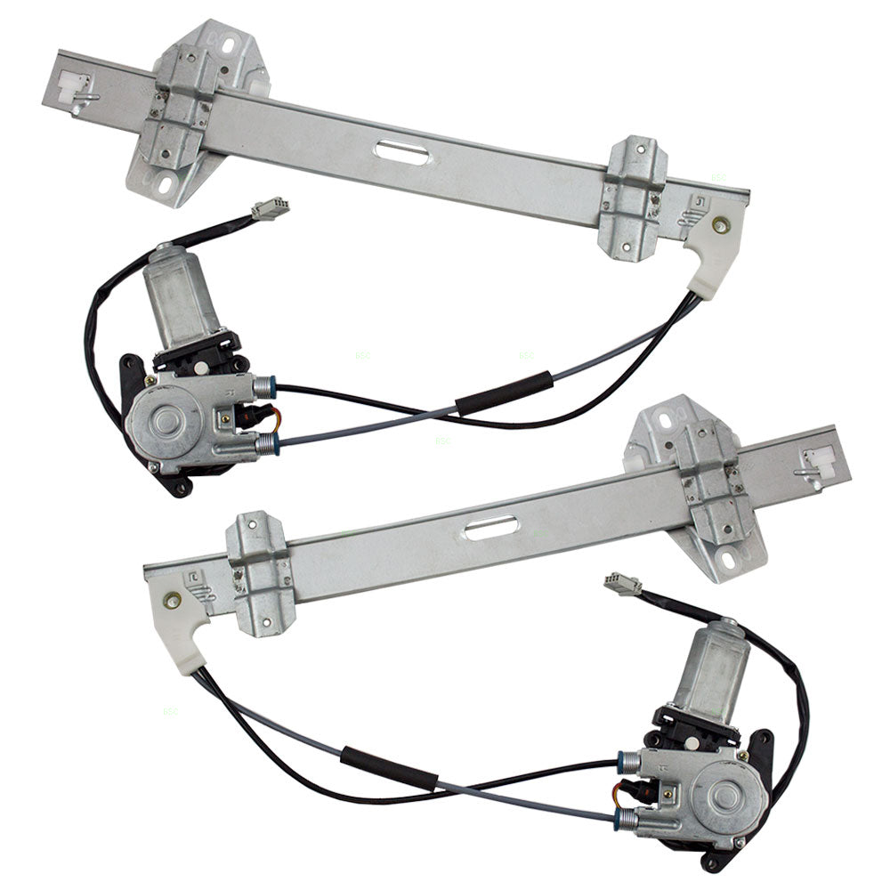 Driver and Passenger Front Power Window Lift Regulators & Motors Assemblies Compatible with 97-99 CL 2.3L 3.0L 72250-SY8-A03 72210-SY8-A03
