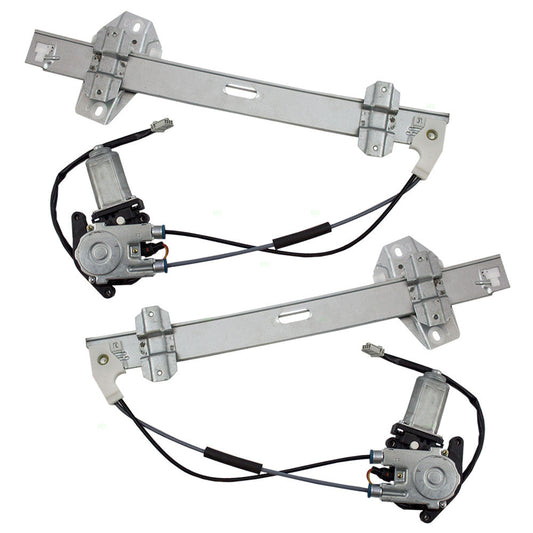Driver and Passenger Front Power Window Lift Regulators & Motors Assemblies Compatible with 97-99 CL 2.3L 3.0L 72250-SY8-A03 72210-SY8-A03