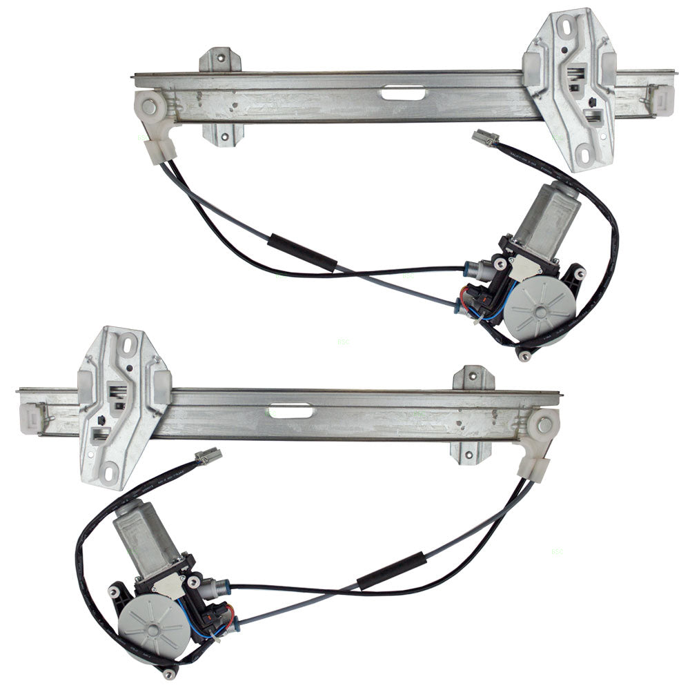 Driver and Passenger Front Power Window Lift Regulators & Motors Assemblies Compatible with 97-99 CL 2.3L 3.0L 72250-SY8-A03 72210-SY8-A03