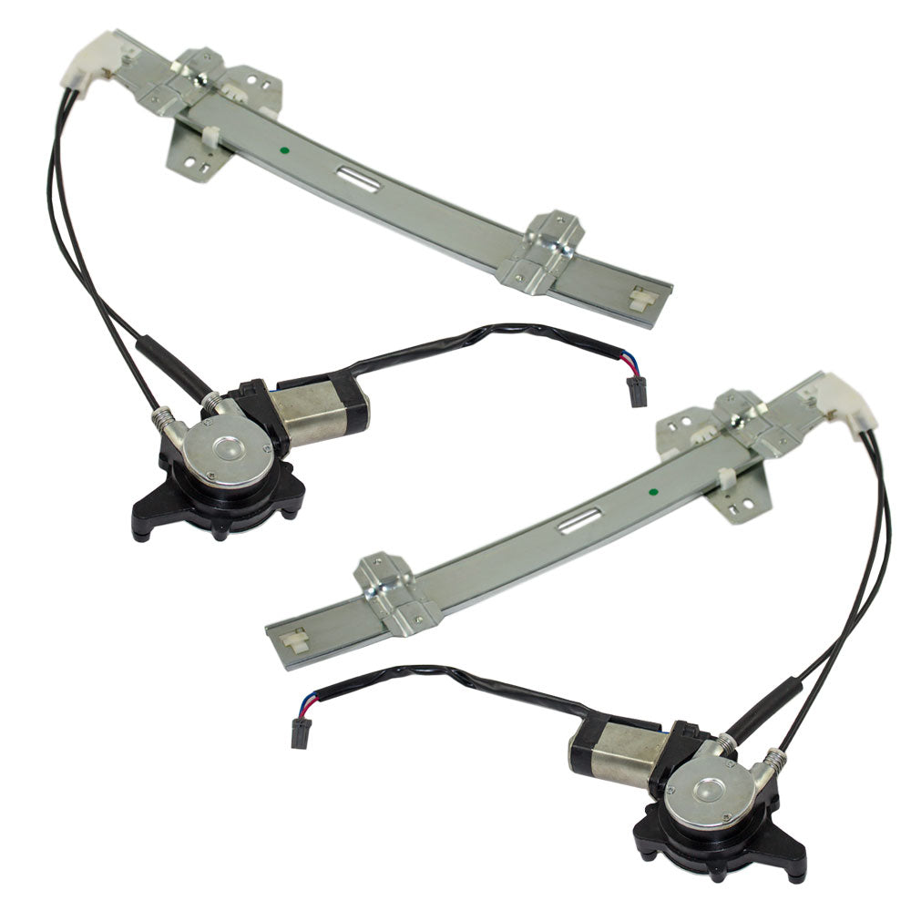 Pair Set Front Power Window Lift Regulators & Motors Assemblies Compatible with 94-97 CL Accord 72250SV2003 72210SV2003