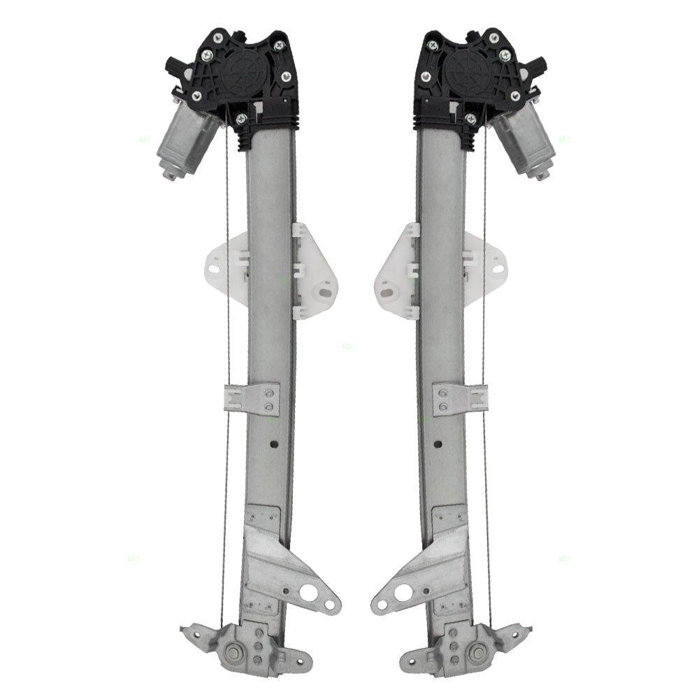 Driver and Passenger Front Power Window Lift Regulators with Motors Compatible with 08-12 Accord 72250-TA0-A12 72210-TA0-A12
