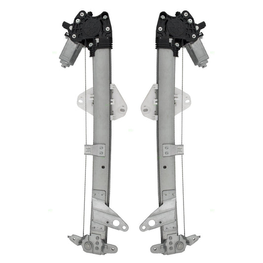 Driver and Passenger Front Power Window Lift Regulators with Motors Compatible with 08-12 Accord 72250-TA0-A12 72210-TA0-A12