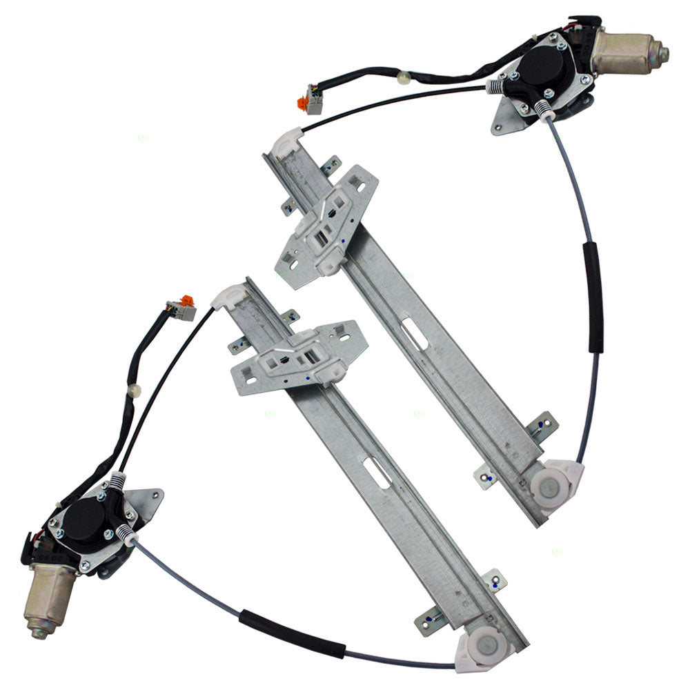 Driver and Passenger Front Power Window Lift Regulators & Motors Assemblies Compatible with 03-11 Element 72250SCVA01 72210SCVA01
