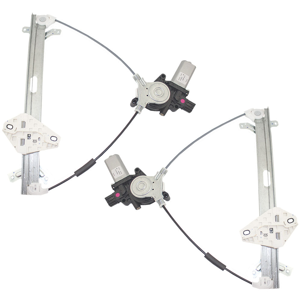 Driver and Passenger Front Power Window Lift Regulators & Motors Assemblies Compatible with 03-07 Accord 72250SDNA03 72210SDNA03