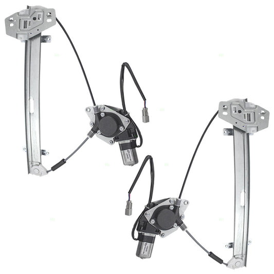 Rear Driver & Passenger Side Power Window Regulators W/Motor for 2001-2006 MDX