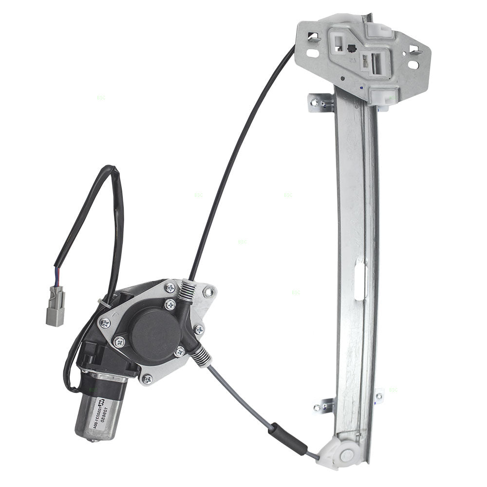 for Rear Passenger Side Power Window Regulator with Motor Compatible with 2001-2006 Acura MDX