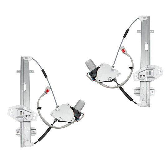 Pair Set Front Power Window Lift Regulators w/ Motor Assemblies Compatible with 99-01 TL 72250S0KA03 72210S0KA03