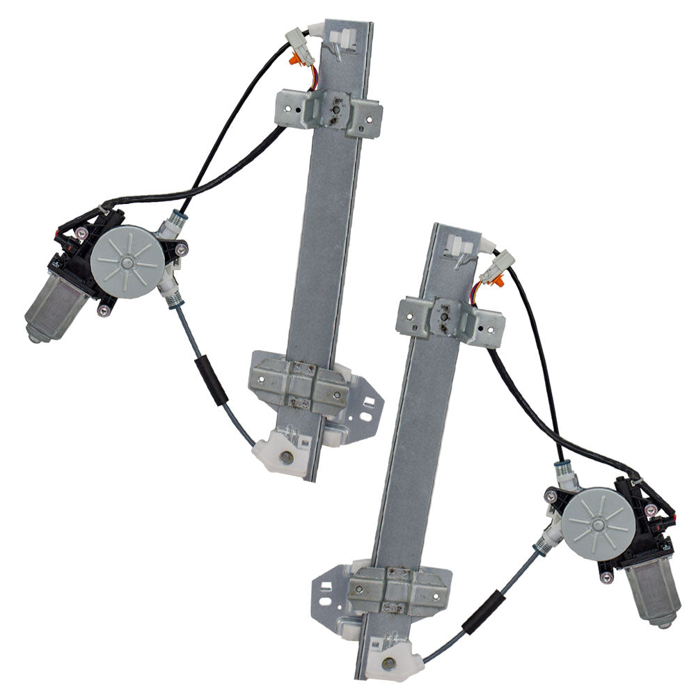 Driver and Passenger Rear Power Window Lift Regulators & Motors Assemblies Compatible with 98-04 RL 72750-SZ3-J13 72710-SZ3-A03