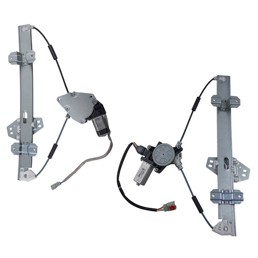 Pair Set Front Power Window Lift Regulators w/ Motors Assemblies Compatible with 02-04 RL AC1350114 72210SZ3G03