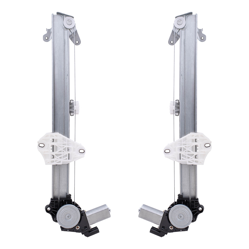 Set Front Power Window Regulators with Motors Compatible with 2013-2017 Accord Sedan w/Auto Down