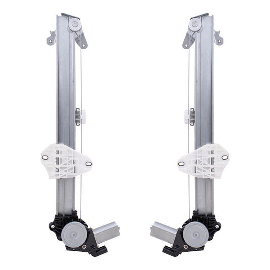 Set Front Power Window Regulators with Motors Compatible with 2013-2017 Accord Sedan w/Auto Down