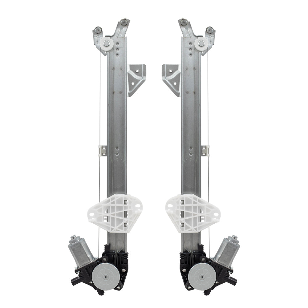 Pair Front Power Window Regulators wiith Motors Compatible with 13-18 RDX