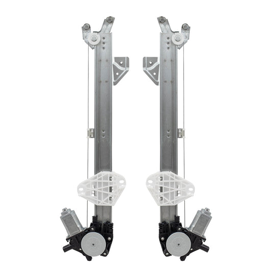 Pair Front Power Window Regulators wiith Motors Compatible with 13-18 RDX