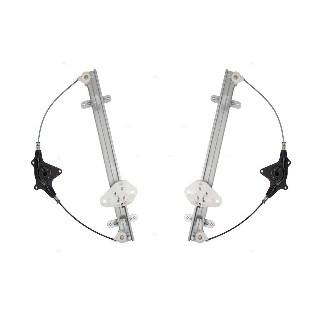 Pair Set Rear Power Window Lift Regulators Compatible with 06-14 Ridgeline Pickup Truck 72750SJCA01 72710SJCA01